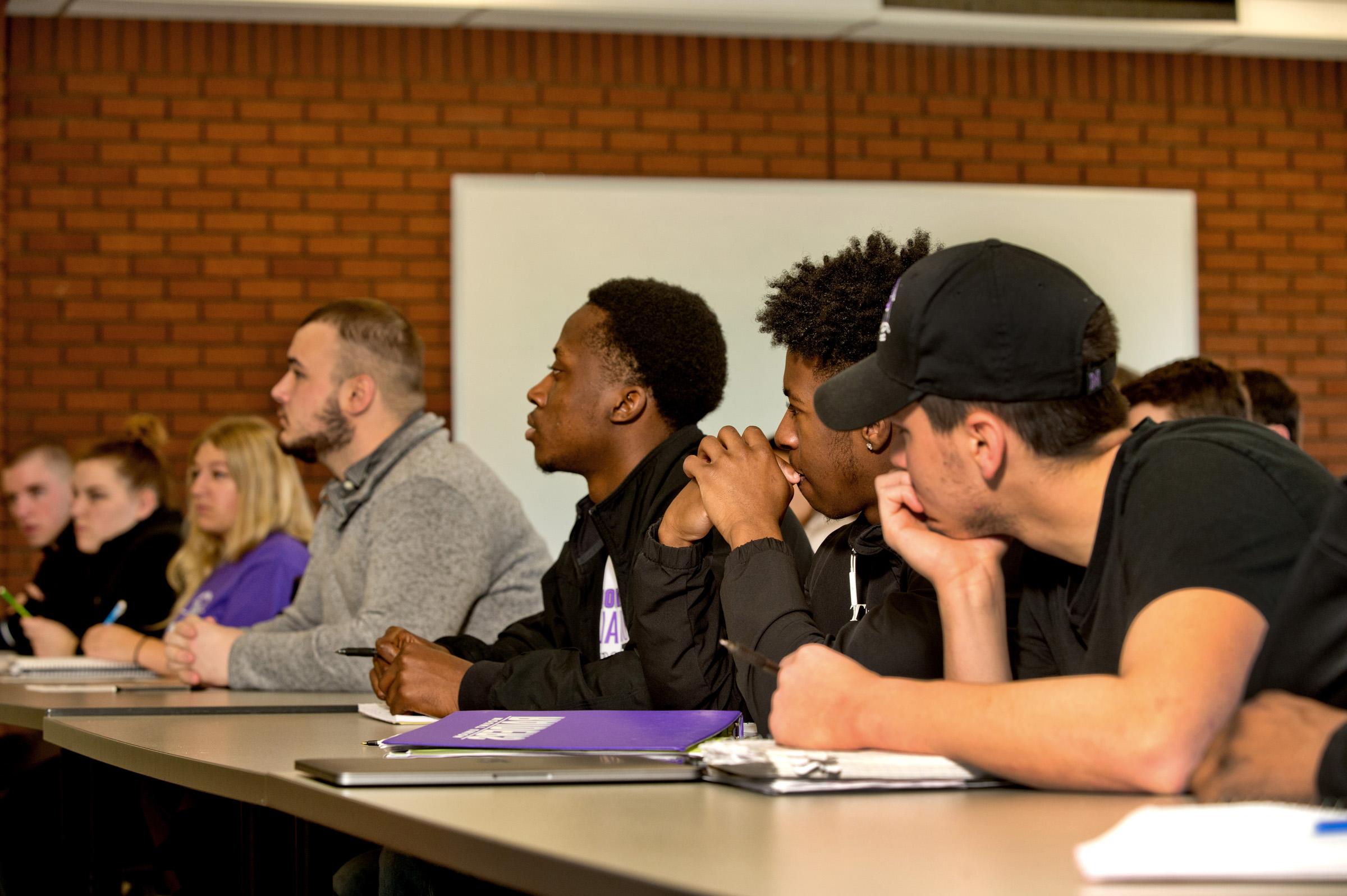Mount Union students in a classroom 